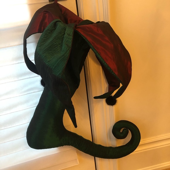 100% SILK & GENUINE MINK CHRISTMAS STOCKINGS WHIMSICAL VICTORIAN SET 4 - Picture 4 of 10
